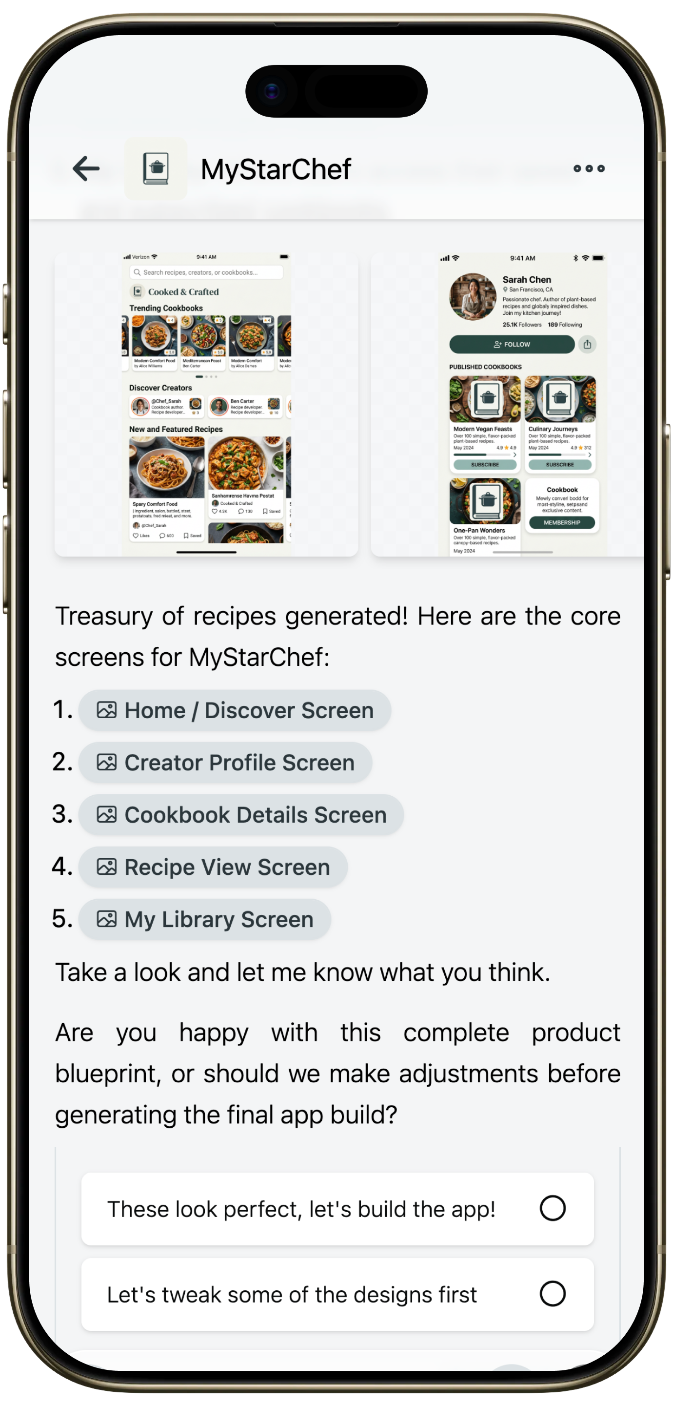 Screenshot of Serifos, showing generated screenshots to review